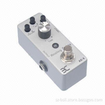 OEM AD-6 Analog Delay Guitar Pedal, 30-340ms Delay Time Effect, Metal Shell, Mini and Compact